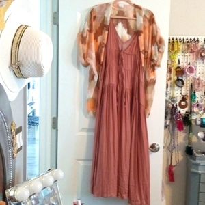Maxi dress with cover